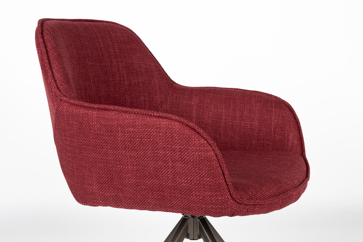 Stuhl Toye in Rot präsentiert im Onlineshop von KAQTU Design AG. Stuhl ist von White Label Living