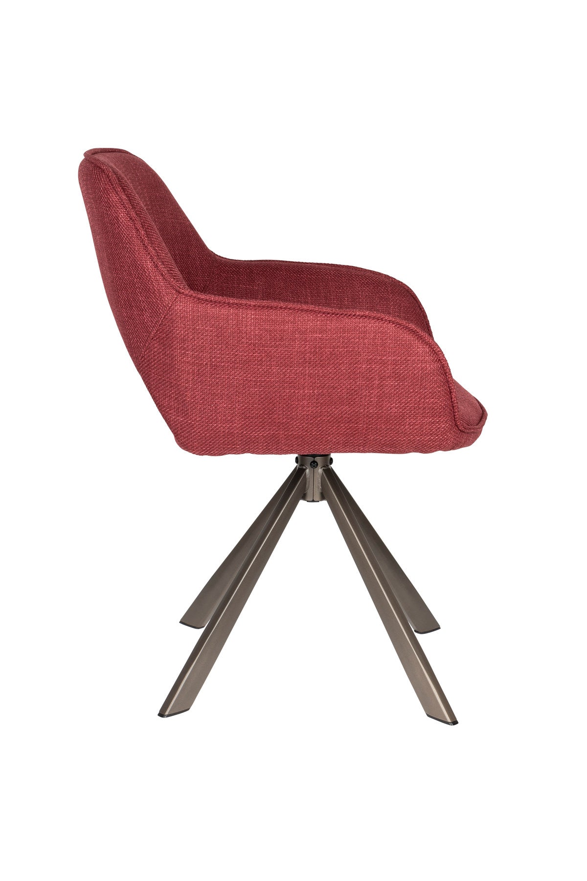 Stuhl Toye in Rot präsentiert im Onlineshop von KAQTU Design AG. Stuhl ist von White Label Living
