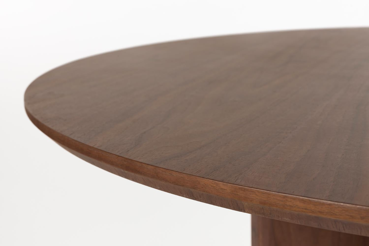 Eleganter Esstisch Laurent Walnut von White Label Living – ideal für kleine Räume, pflegeleicht und vielseitig, ergänzt jede Einrichtung.