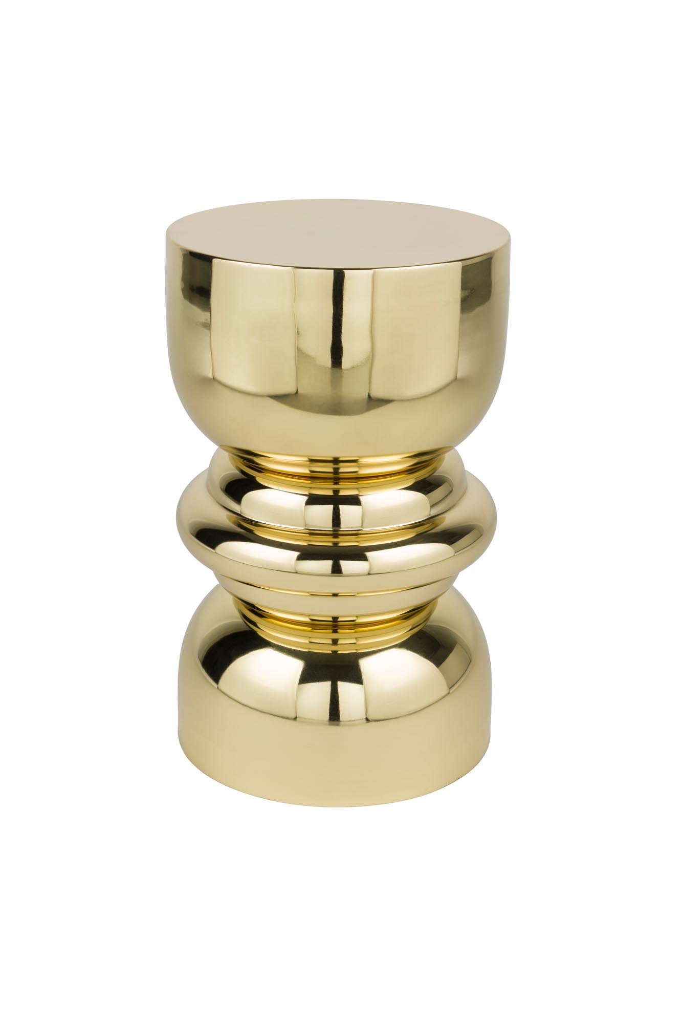 Beistelltisch Kinga Gold in Gold präsentiert im Onlineshop von KAQTU Design AG. Beistelltisch ist von White Label Living