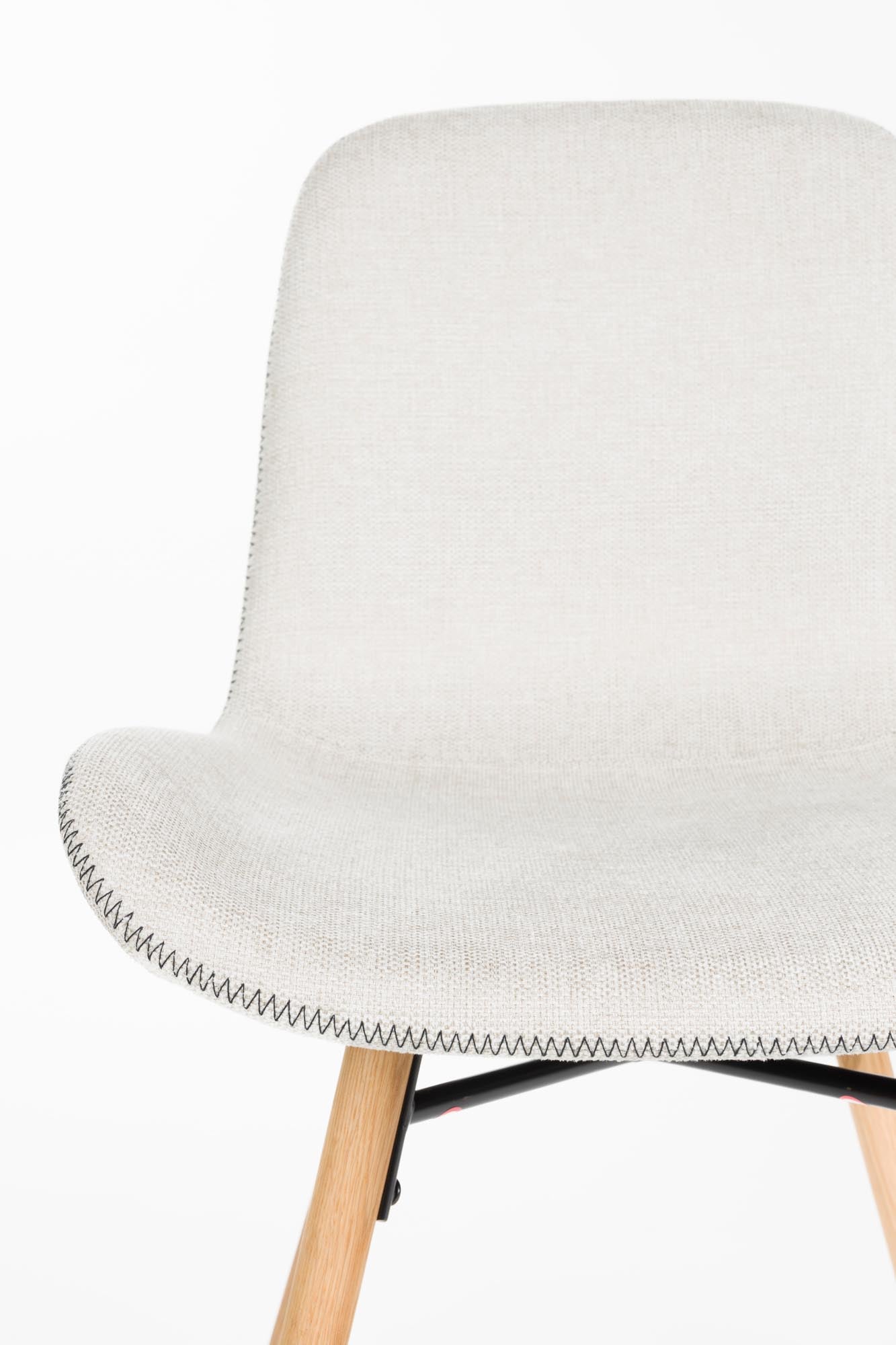 Stuhl Lester in beige präsentiert im Onlineshop von KAQTU Design AG. Stuhl ist von White Label Living