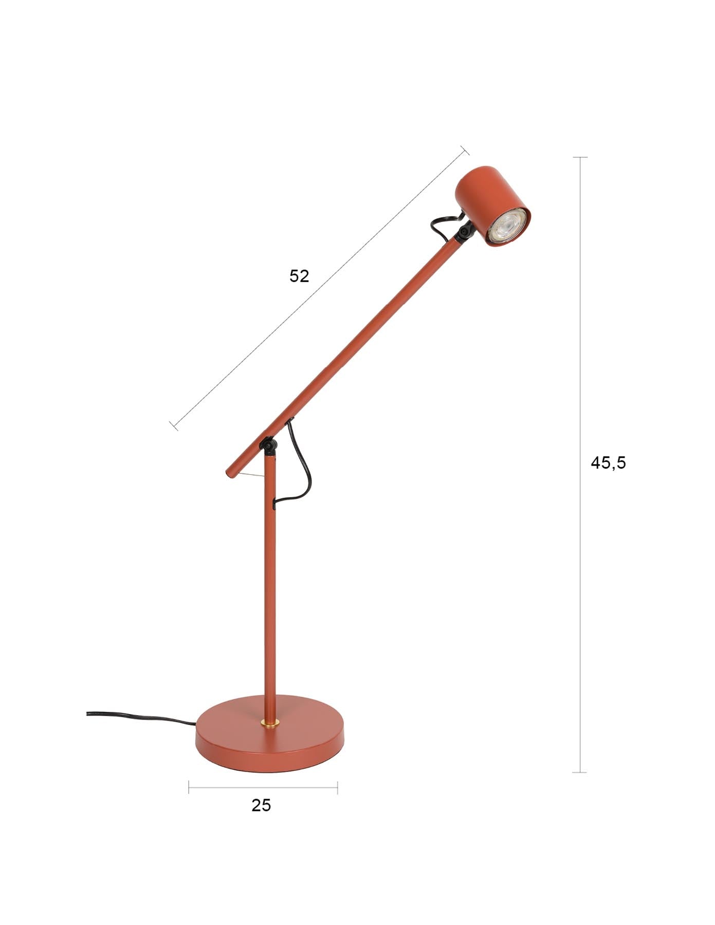 Stehlampe Aero in Rot präsentiert im Onlineshop von KAQTU Design AG. Stehleuchte ist von White Label Living