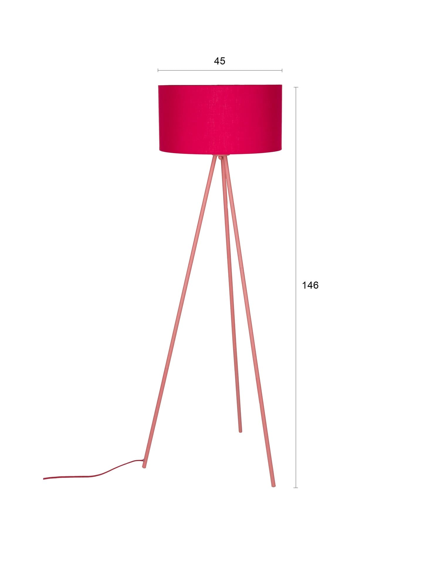 Setzen Sie mit der Stehleuchte Susie Red von White Label Living stilvolle Akzente in Ihrem Zuhause – perfekt für gemütliche Abende und modernes Design.