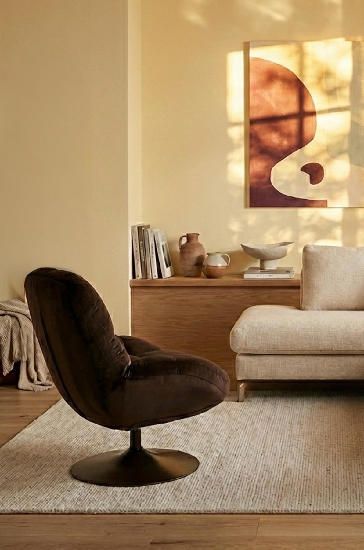 Sessel Beefy in Braun präsentiert im Onlineshop von KAQTU Design AG. Sessel ist von White Label Living