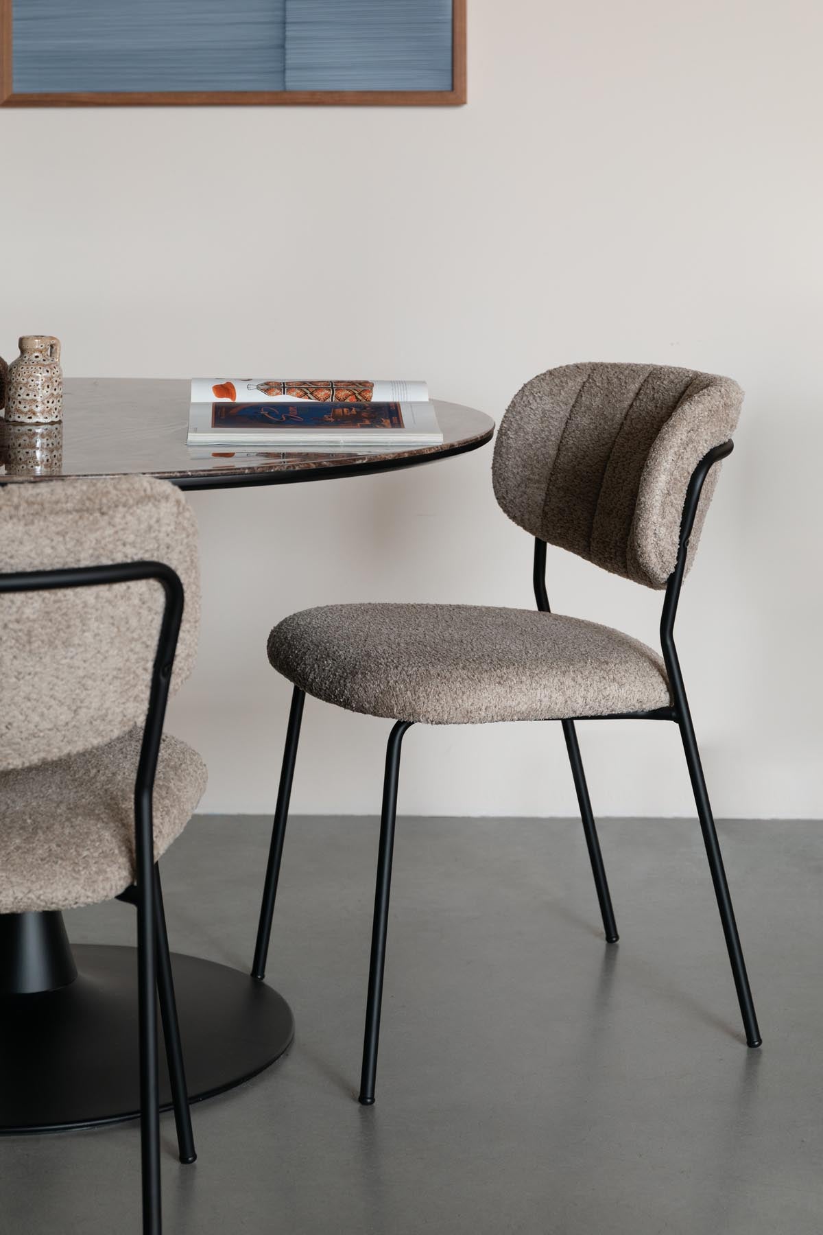 Stuhl Jolien in Schwarz präsentiert im Onlineshop von KAQTU Design AG. Stuhl ist von White Label Living
