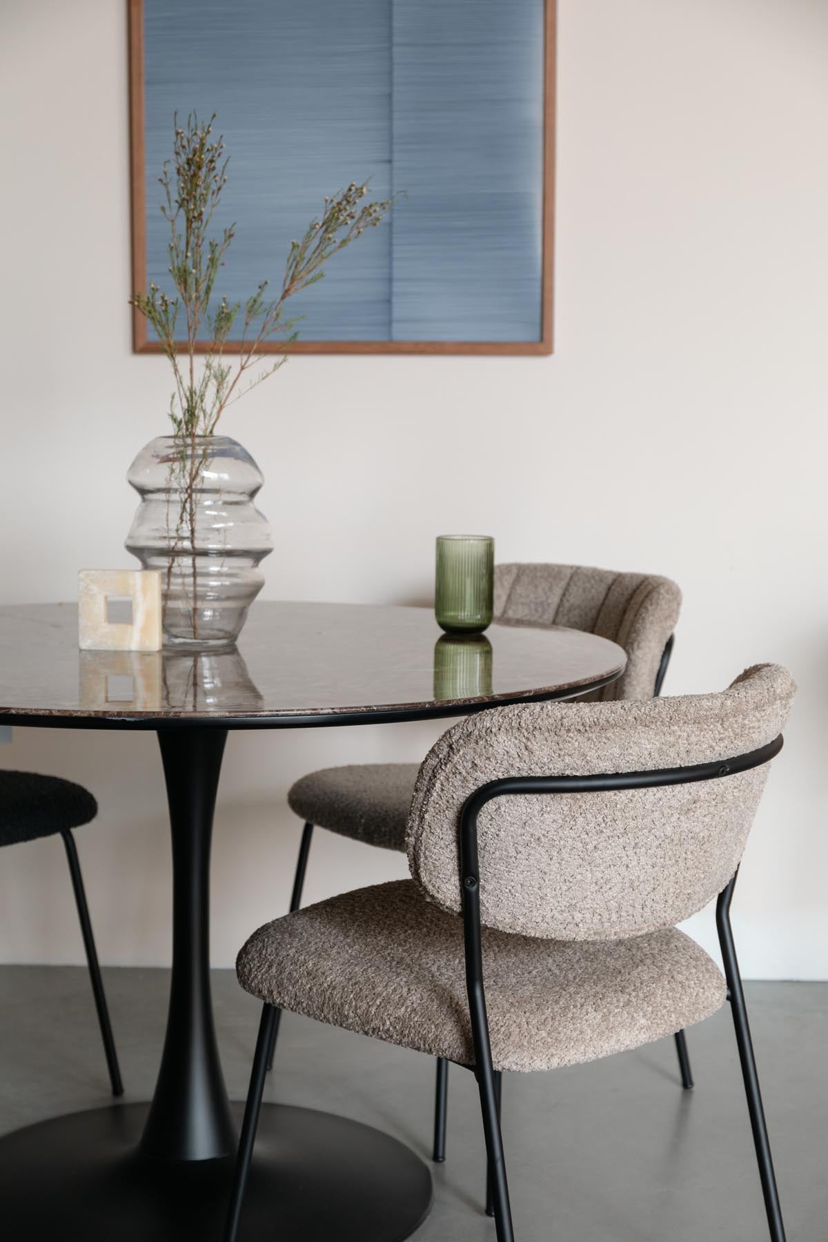 Stuhl Jolien in Schwarz präsentiert im Onlineshop von KAQTU Design AG. Stuhl ist von White Label Living