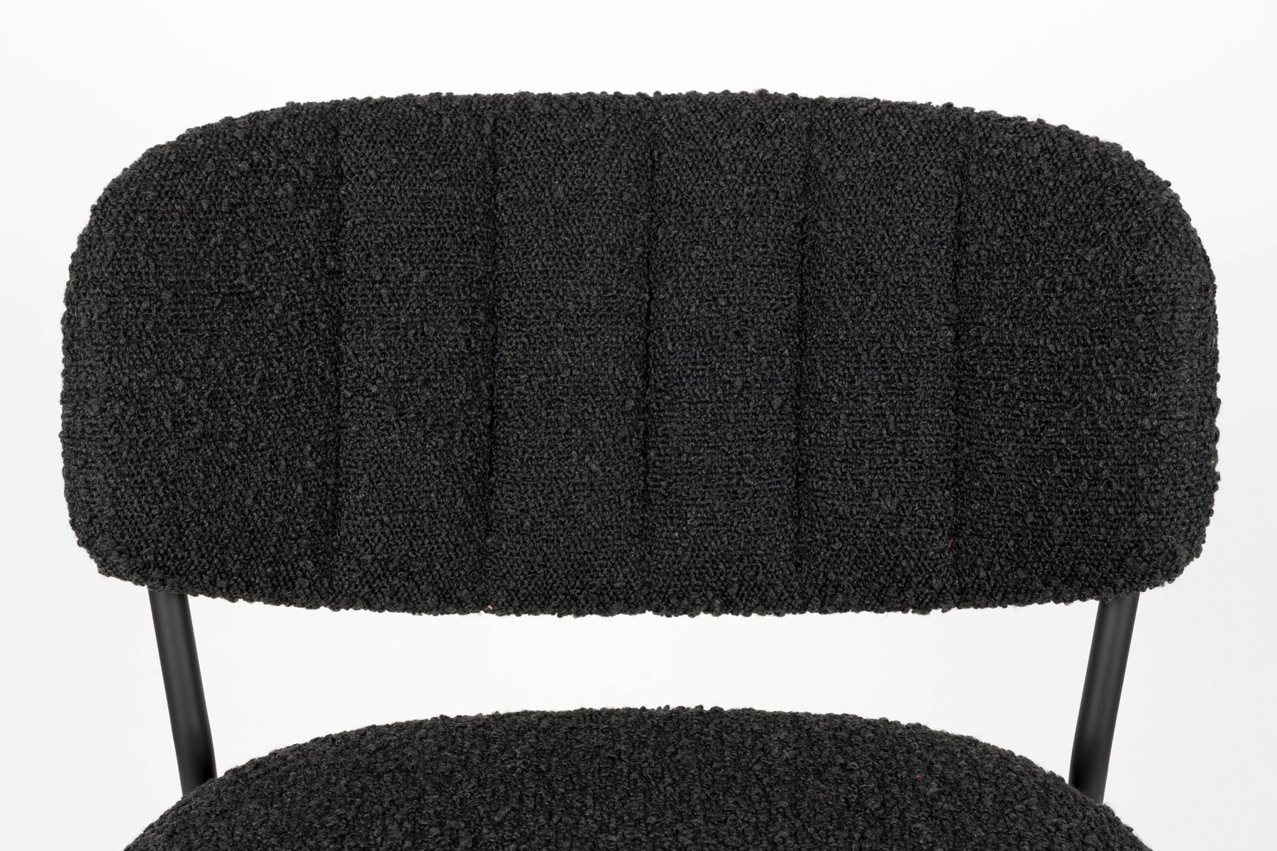 Hocker Jolienn in Schwarz präsentiert im Onlineshop von KAQTU Design AG. Barstuhl ist von White Label Living