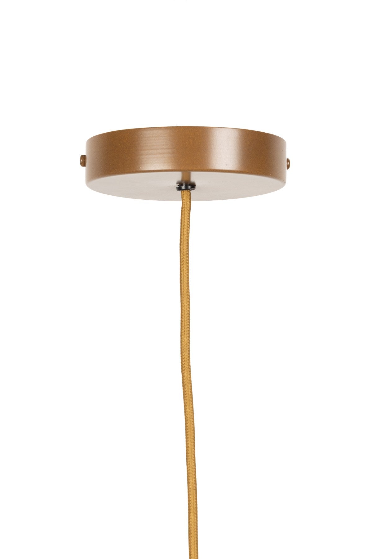 Pendelleuchte Dauw L von White Label Living mit Schirm aus geflochtenem Moonj-Gras, Lampenkorpus aus Eisen und schwarzem Kabel, Farbe natural.