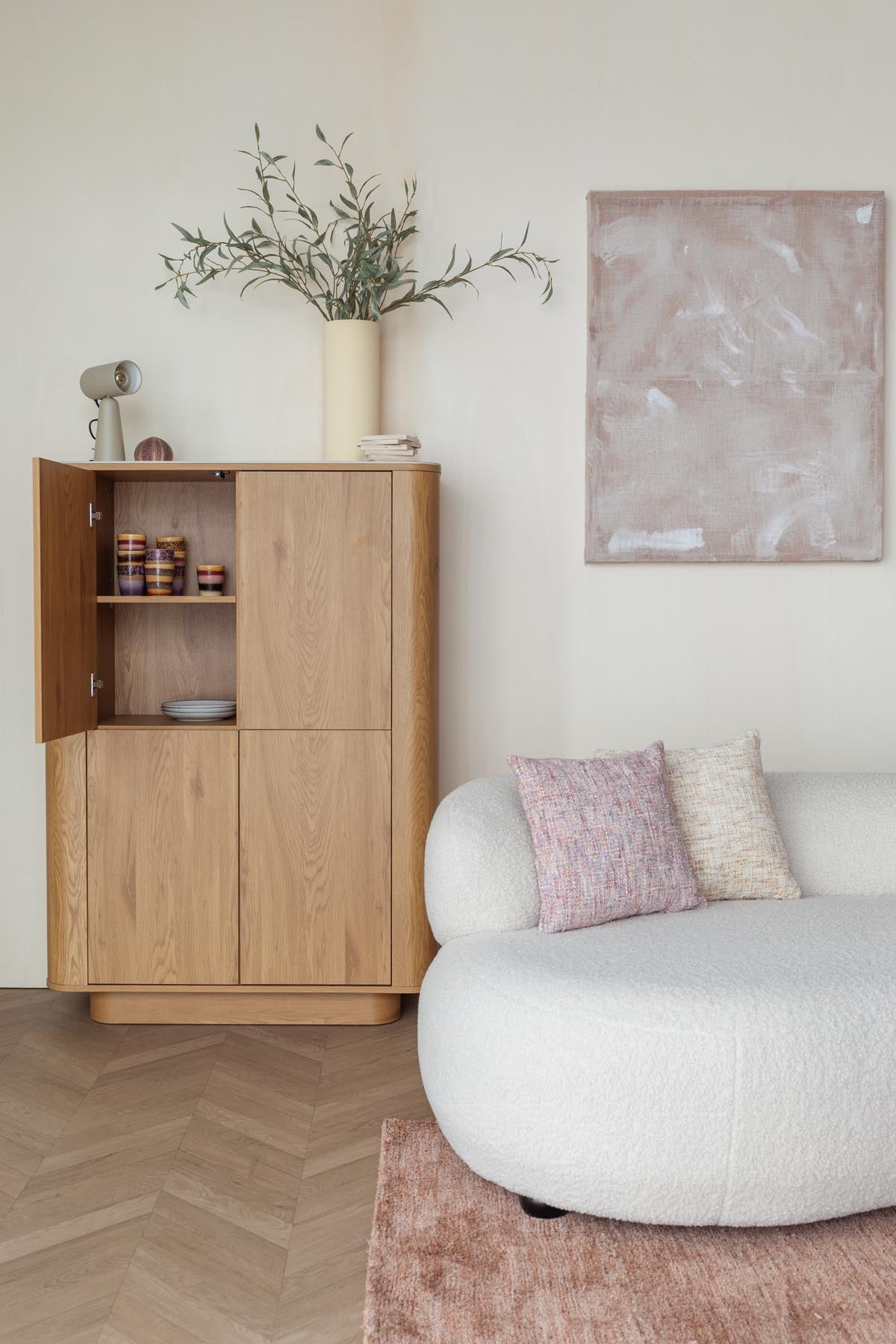 Cabinet Almira in Natürlich präsentiert im Onlineshop von KAQTU Design AG. Cabinet ist von White Label Living