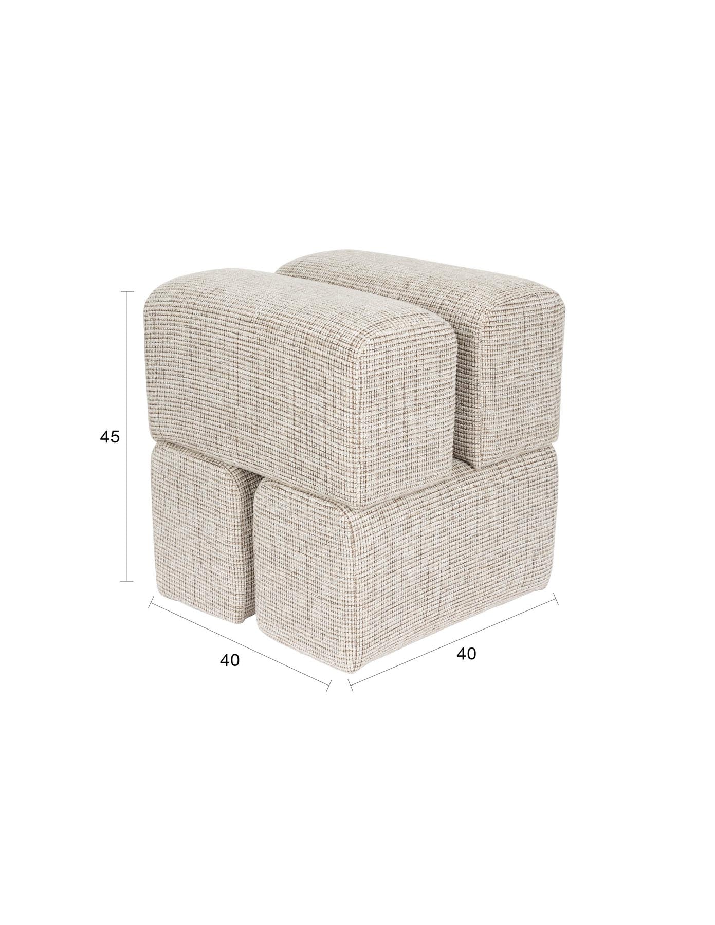 Hocker Staple in Braun präsentiert im Onlineshop von KAQTU Design AG. Hocker ist von White Label Living