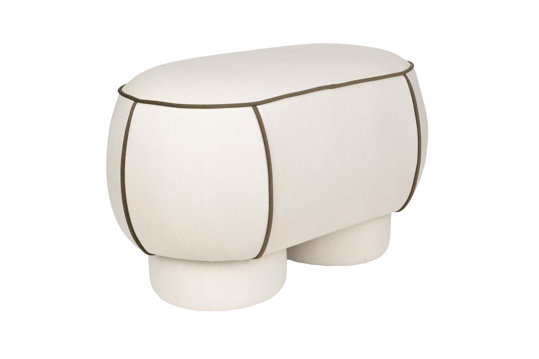 Bank Marina in Weiss präsentiert im Onlineshop von KAQTU Design AG. Sitzbank ist von White Label Living