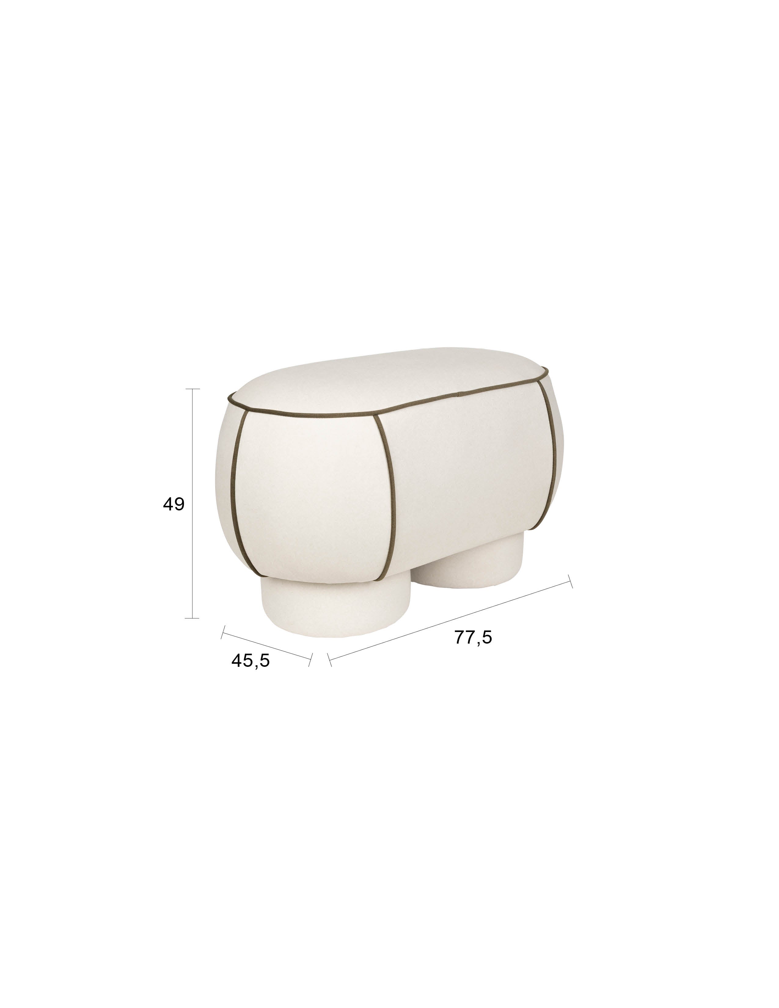 Bank Marina in Weiss präsentiert im Onlineshop von KAQTU Design AG. Sitzbank ist von White Label Living