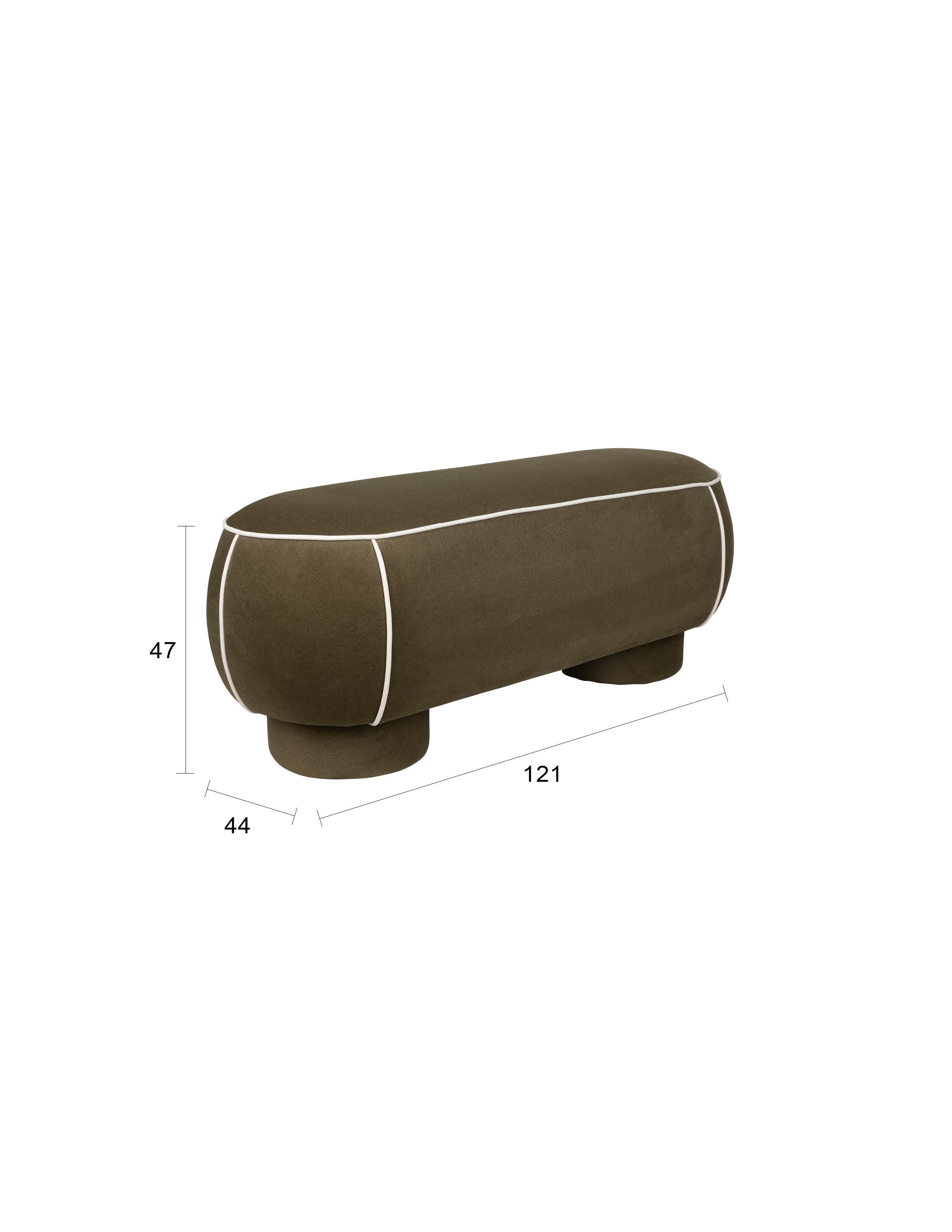 Bank Marina in Grün präsentiert im Onlineshop von KAQTU Design AG. Sitzbank ist von White Label Living