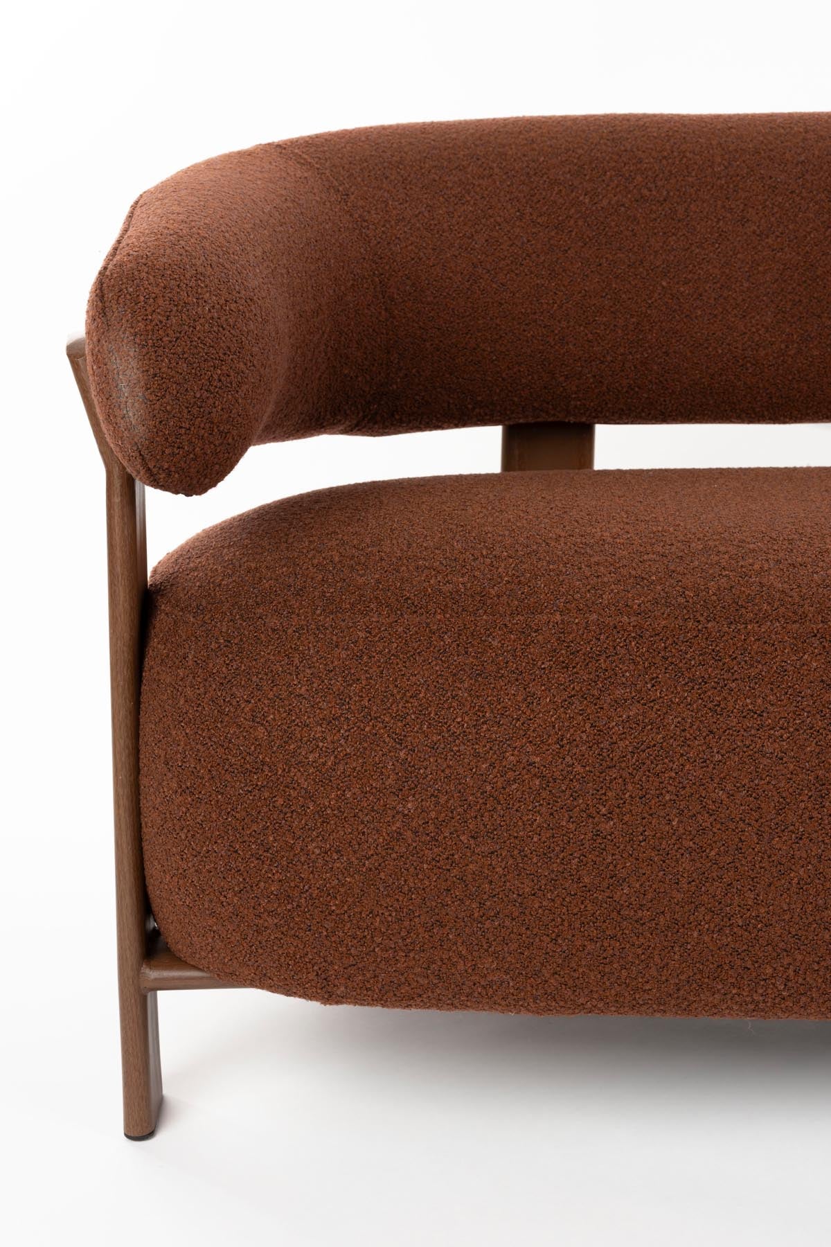 Sofa 2-Sitzer Robyn in Braun präsentiert im Onlineshop von KAQTU Design AG. 2er Sofa ist von White Label Living