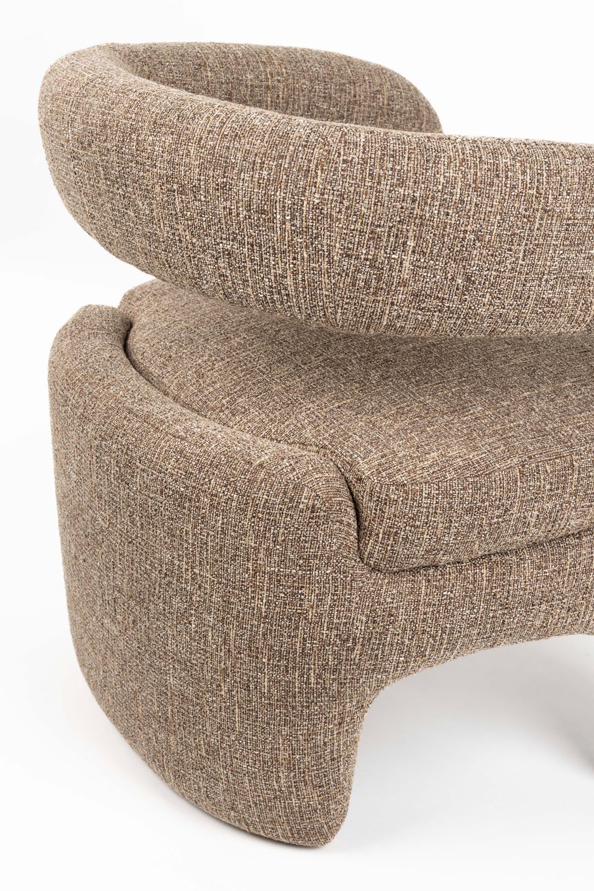Sessel Nova in Braun präsentiert im Onlineshop von KAQTU Design AG. Sessel ist von White Label Living