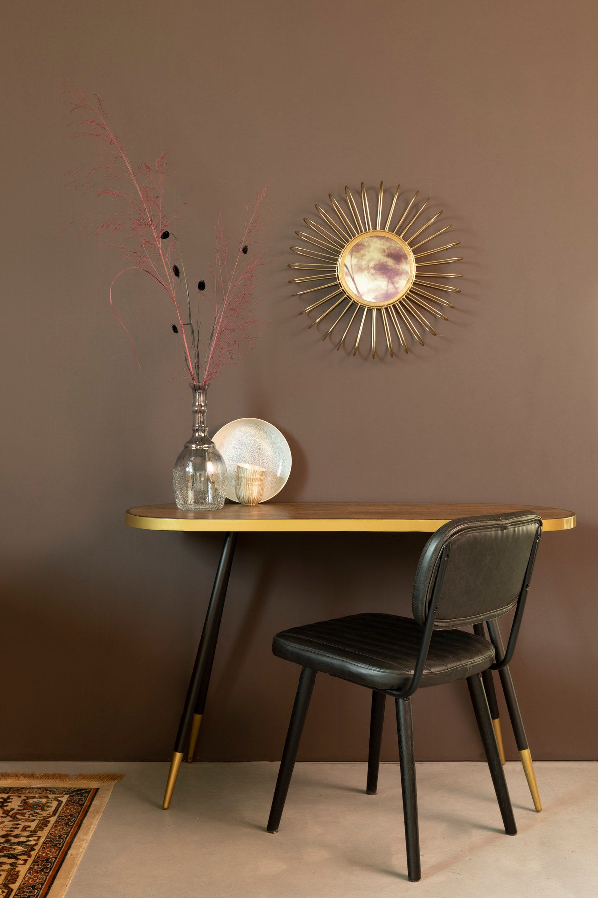 Stuhl JAKE WORN in Schwarz präsentiert im Onlineshop von KAQTU Design AG. Stuhl ist von White Label Living