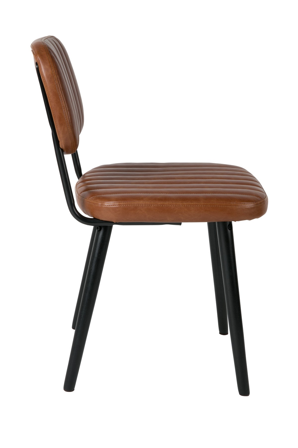 Stuhl JAKE WORN in Braun präsentiert im Onlineshop von KAQTU Design AG. Stuhl ist von White Label Living
