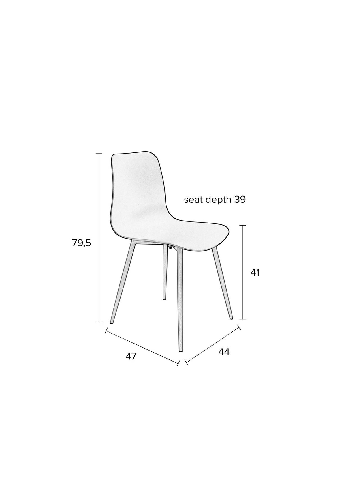 Stuhl LEON in Grün präsentiert im Onlineshop von KAQTU Design AG. Stuhl ist von White Label Living