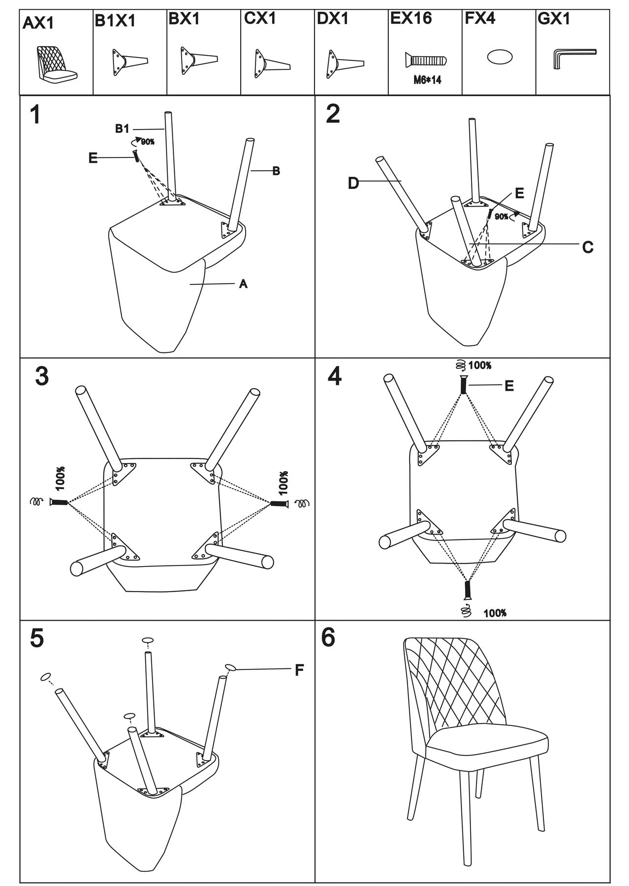 Stuhl CONWAY in Beige präsentiert im Onlineshop von KAQTU Design AG. Stuhl ist von White Label Living