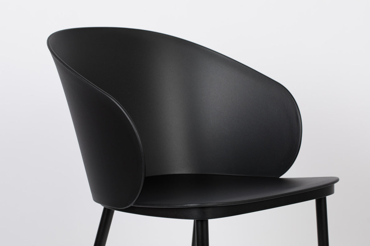 Stuhl GIGI in Schwarz präsentiert im Onlineshop von KAQTU Design AG. Stuhl ist von White Label Living