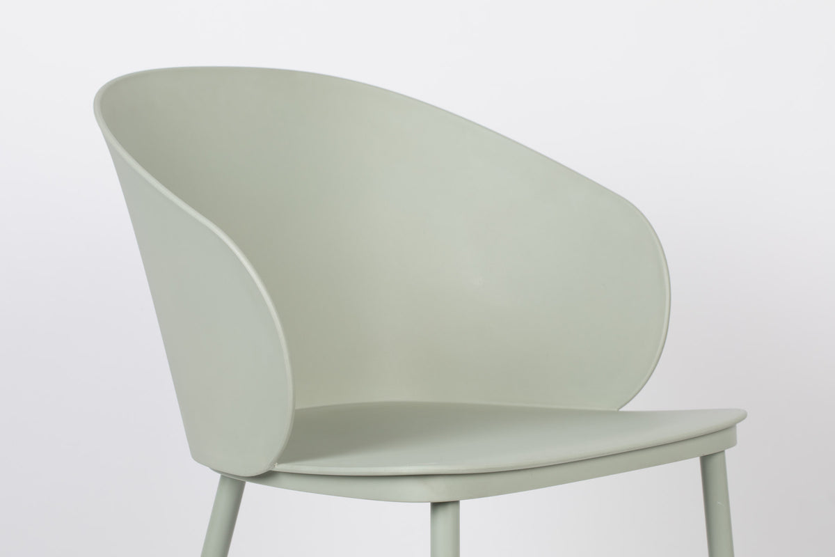 Stuhl GIGI in Minze präsentiert im Onlineshop von KAQTU Design AG. Stuhl ist von White Label Living