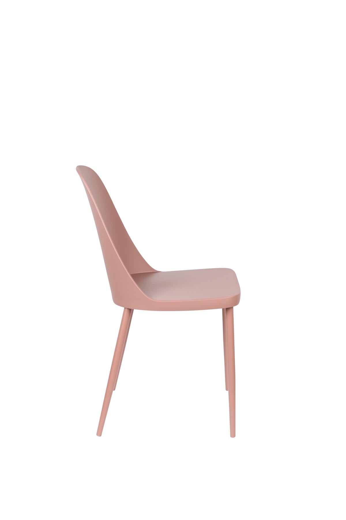 Stuhl PIP in Rosa präsentiert im Onlineshop von KAQTU Design AG. Stuhl ist von White Label Living