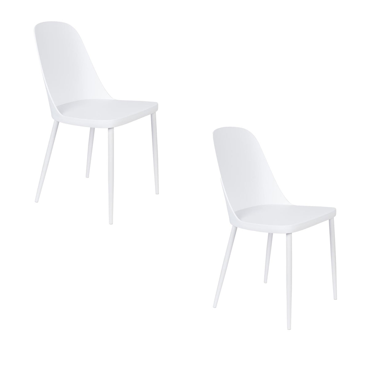 Stuhl PIP in Weiss präsentiert im Onlineshop von KAQTU Design AG. Stuhl ist von White Label Living