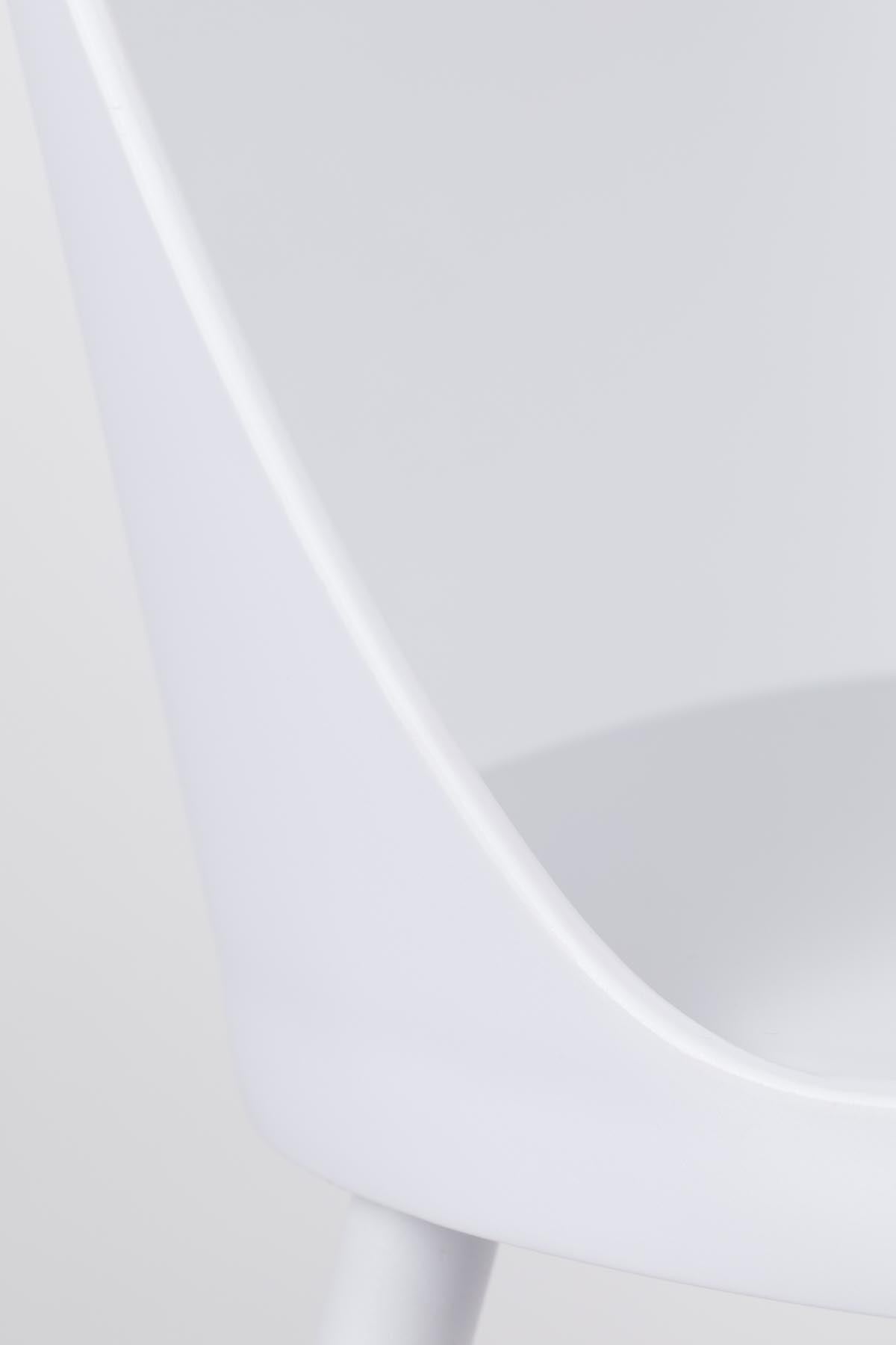 Stuhl PIP in Weiss präsentiert im Onlineshop von KAQTU Design AG. Stuhl ist von White Label Living