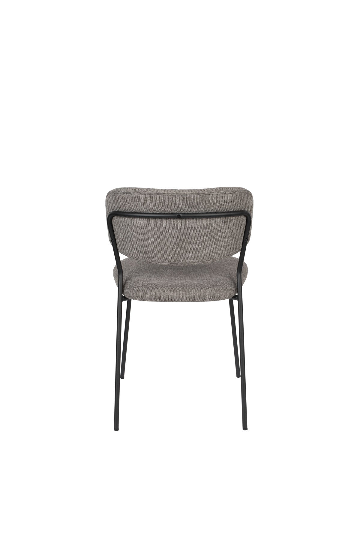Stuhl Jolien gepolstert V1 in Schwarz/Hellgrau präsentiert im Onlineshop von KAQTU Design AG. Stuhl ist von White Label Living