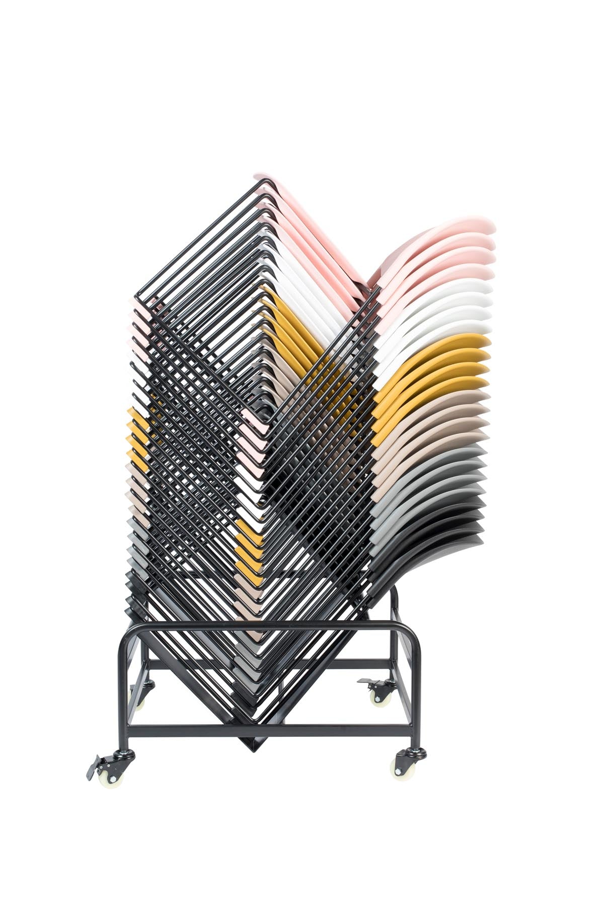 Stuhl STACKS in Grau präsentiert im Onlineshop von KAQTU Design AG. Stuhl ist von White Label Living