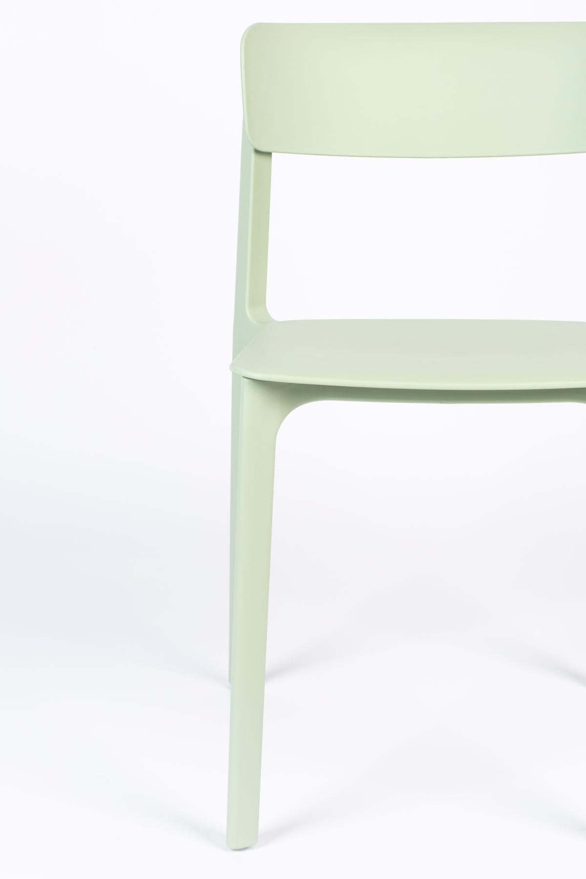 Stuhl Clive in Hellgrün präsentiert im Onlineshop von KAQTU Design AG. Stuhl ist von White Label Living