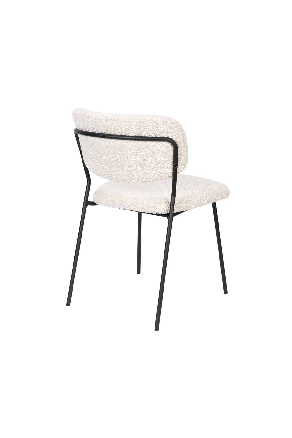 Stuhl Jolien gepolstert V2 in Weiss präsentiert im Onlineshop von KAQTU Design AG. Stuhl ist von White Label Living