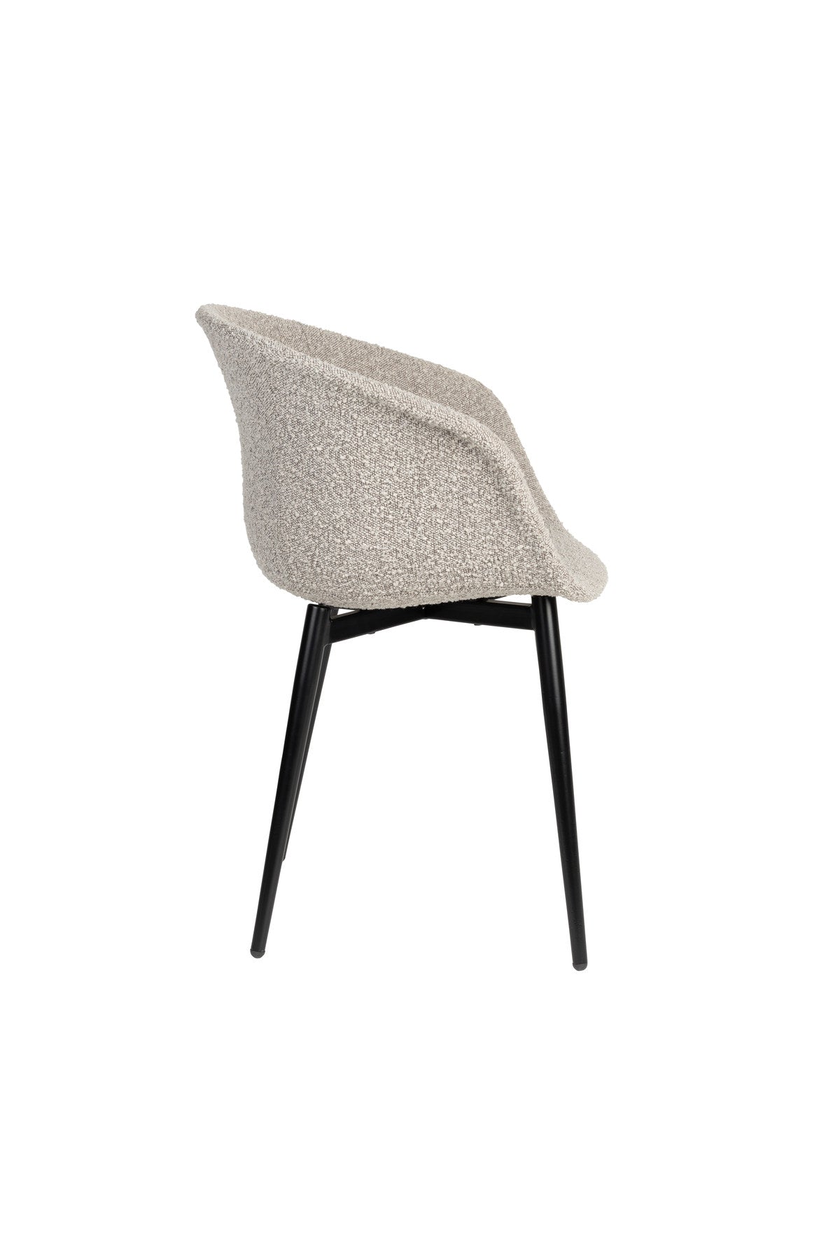 Stuhl Charly in Grau präsentiert im Onlineshop von KAQTU Design AG. Stuhl ist von White Label Living