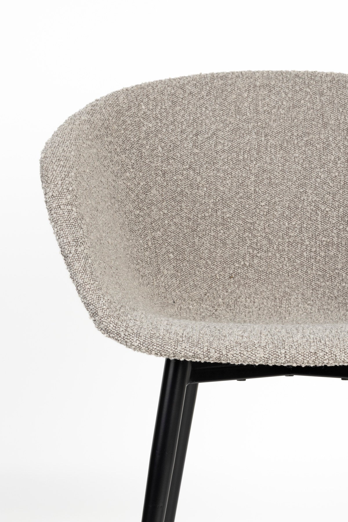 Stuhl Charly in Grau präsentiert im Onlineshop von KAQTU Design AG. Stuhl ist von White Label Living