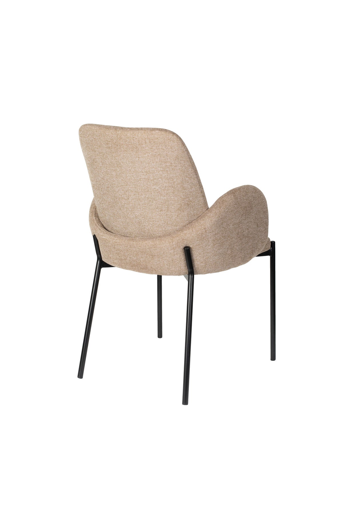 Tjarda Stuhl Braun in Braun präsentiert im Onlineshop von KAQTU Design AG. Stuhl mit Armlehne ist von White Label Living