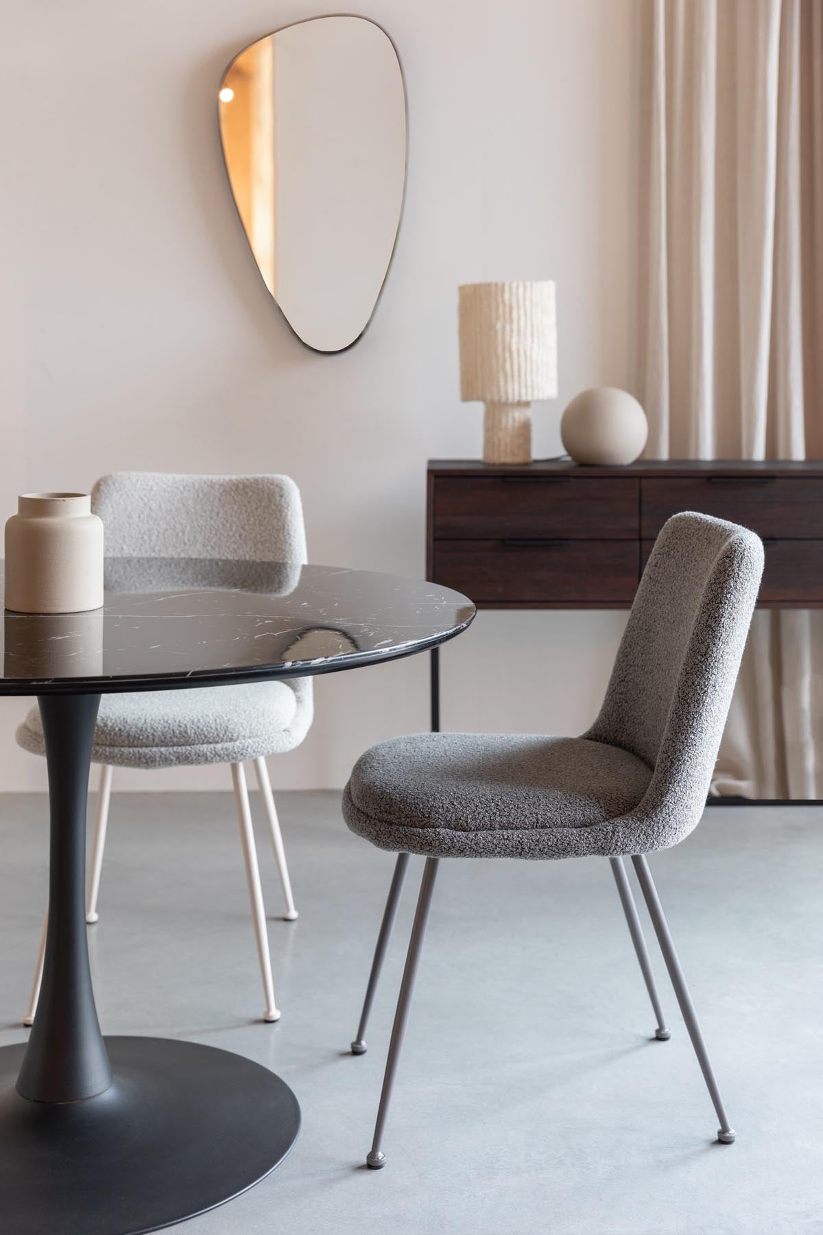 Fijs Stuhl Taupe in Grau präsentiert im Onlineshop von KAQTU Design AG. Stuhl ist von White Label Living