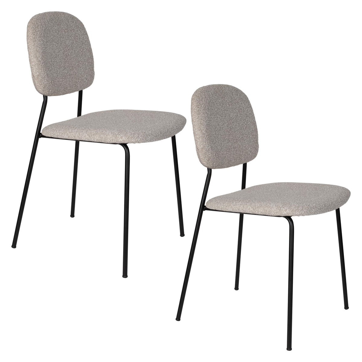 Roos Stuhl Hellbeige in beige präsentiert im Onlineshop von KAQTU Design AG. Stuhl ist von White Label Living