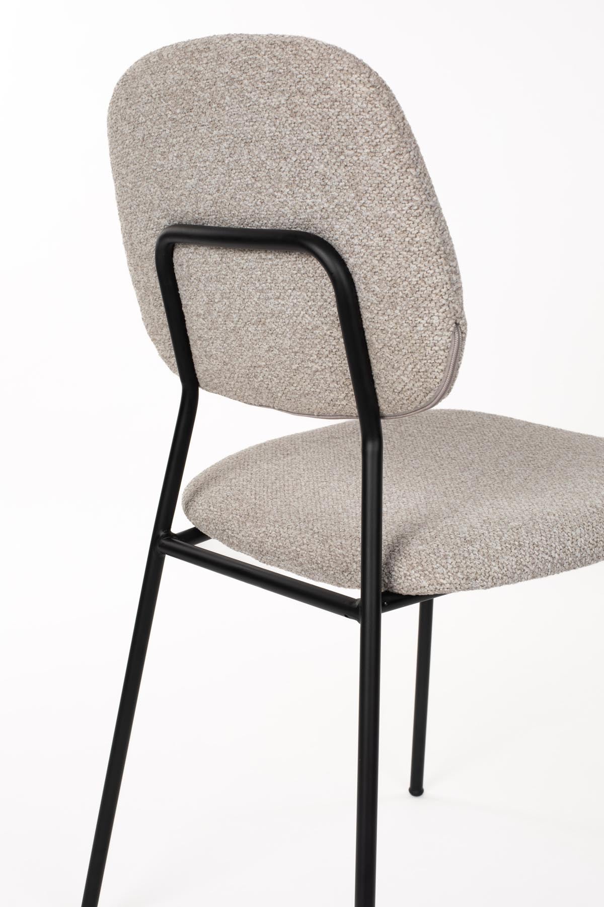 Roos Stuhl Hellbeige in beige präsentiert im Onlineshop von KAQTU Design AG. Stuhl ist von White Label Living
