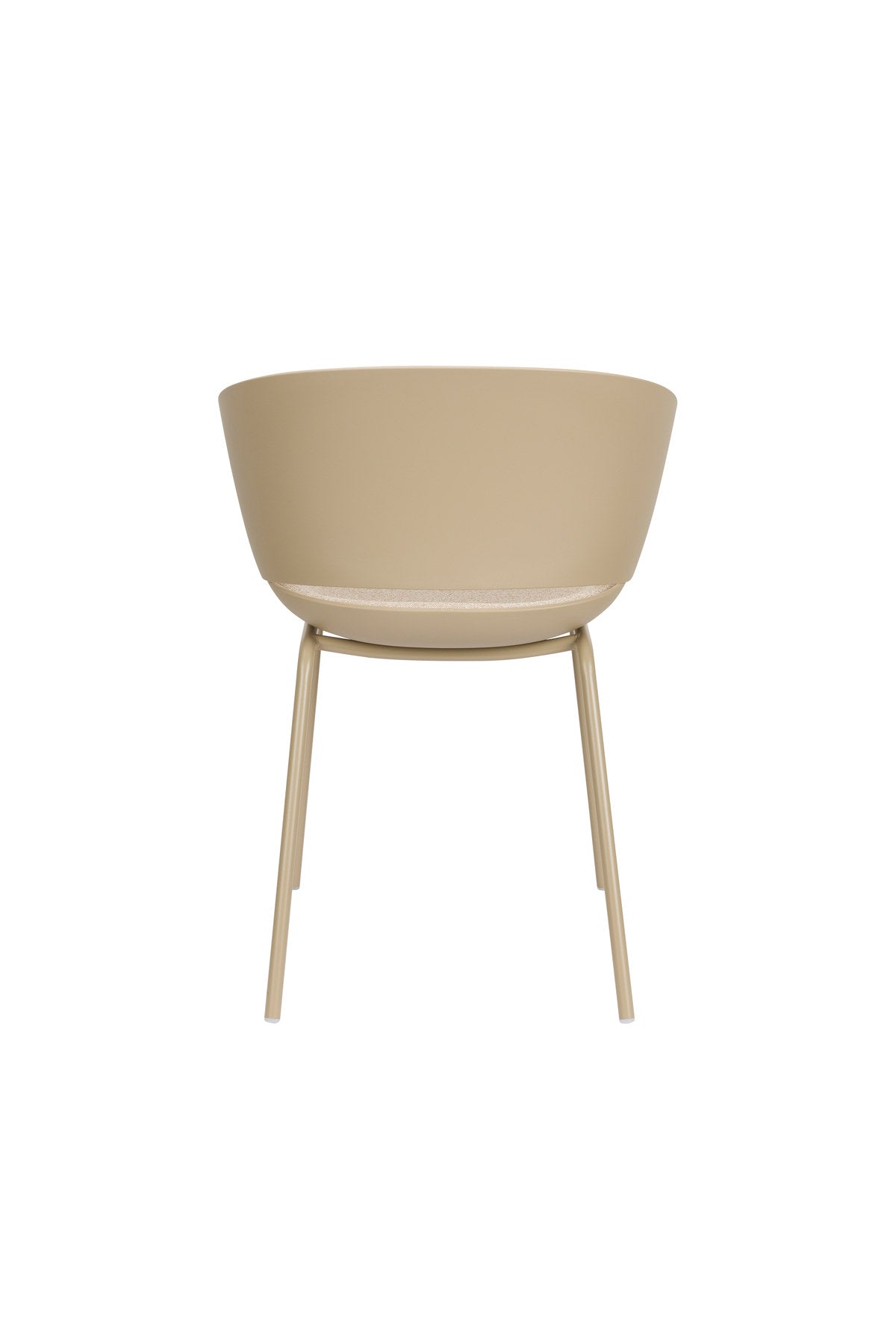 Stuhl Jessica Beige in beige präsentiert im Onlineshop von KAQTU Design AG. Stuhl mit Armlehne ist von White Label Living