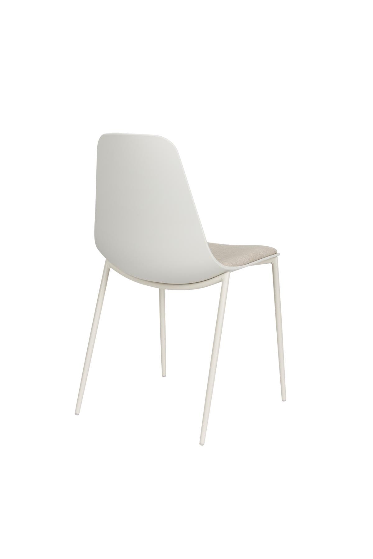 Stuhl Jeffrey White in Weiss präsentiert im Onlineshop von KAQTU Design AG. Stuhl ist von White Label Living