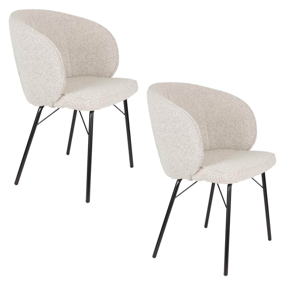 Stuhl Joa Beige in beige präsentiert im Onlineshop von KAQTU Design AG. Schalenstuhl ist von White Label Living