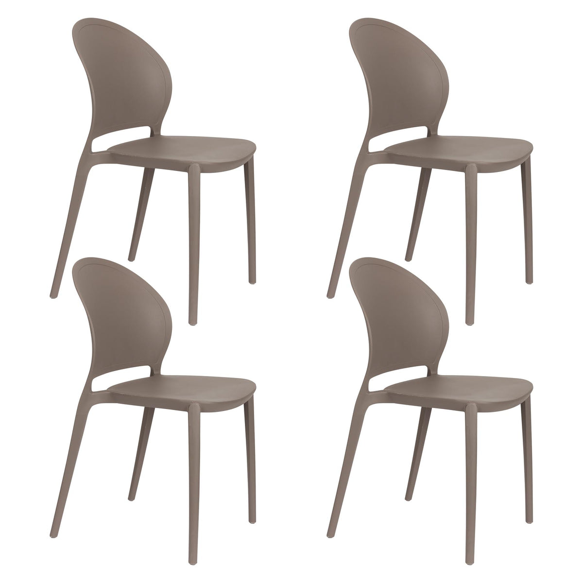 Outdoor-Stuhl Sjoerd Grau in Grau präsentiert im Onlineshop von KAQTU Design AG. Stuhl ist von White Label Living