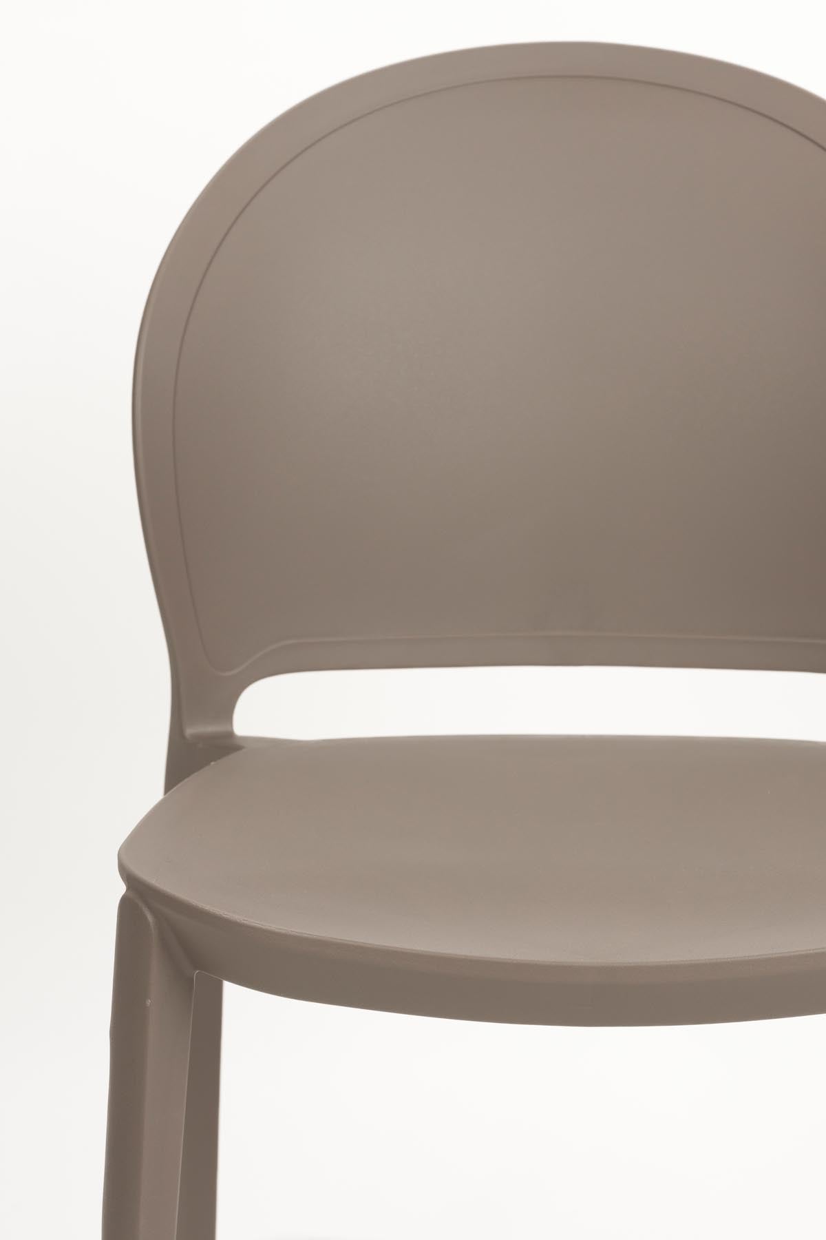 Outdoor-Stuhl Sjoerd Grau in Grau präsentiert im Onlineshop von KAQTU Design AG. Stuhl ist von White Label Living