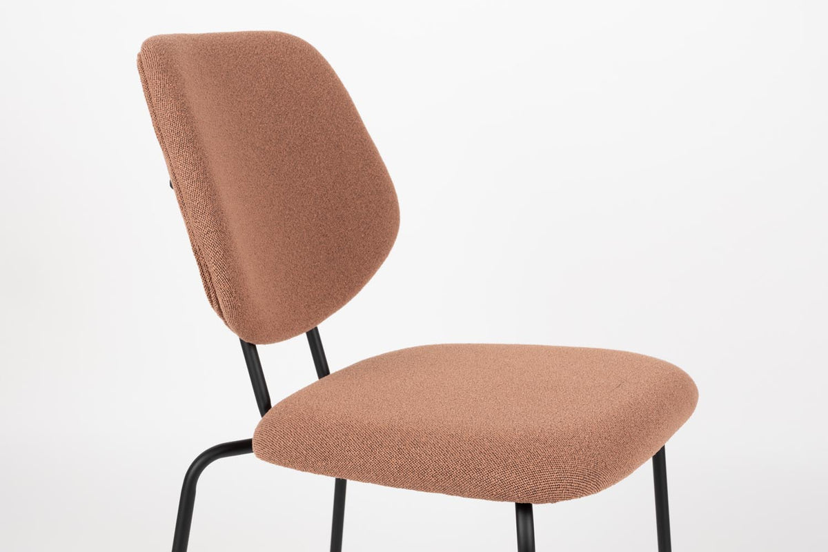 Stuhl Zelo in Rosa präsentiert im Onlineshop von KAQTU Design AG. Stuhl ist von White Label Living