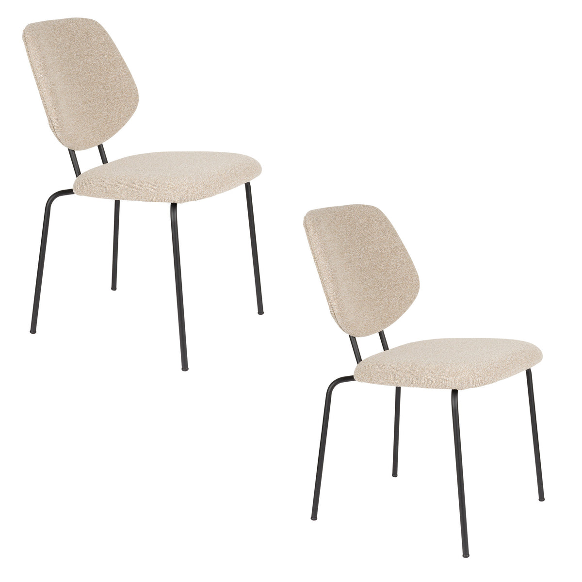 Stuhl Zelo in beige präsentiert im Onlineshop von KAQTU Design AG. Stuhl ist von White Label Living