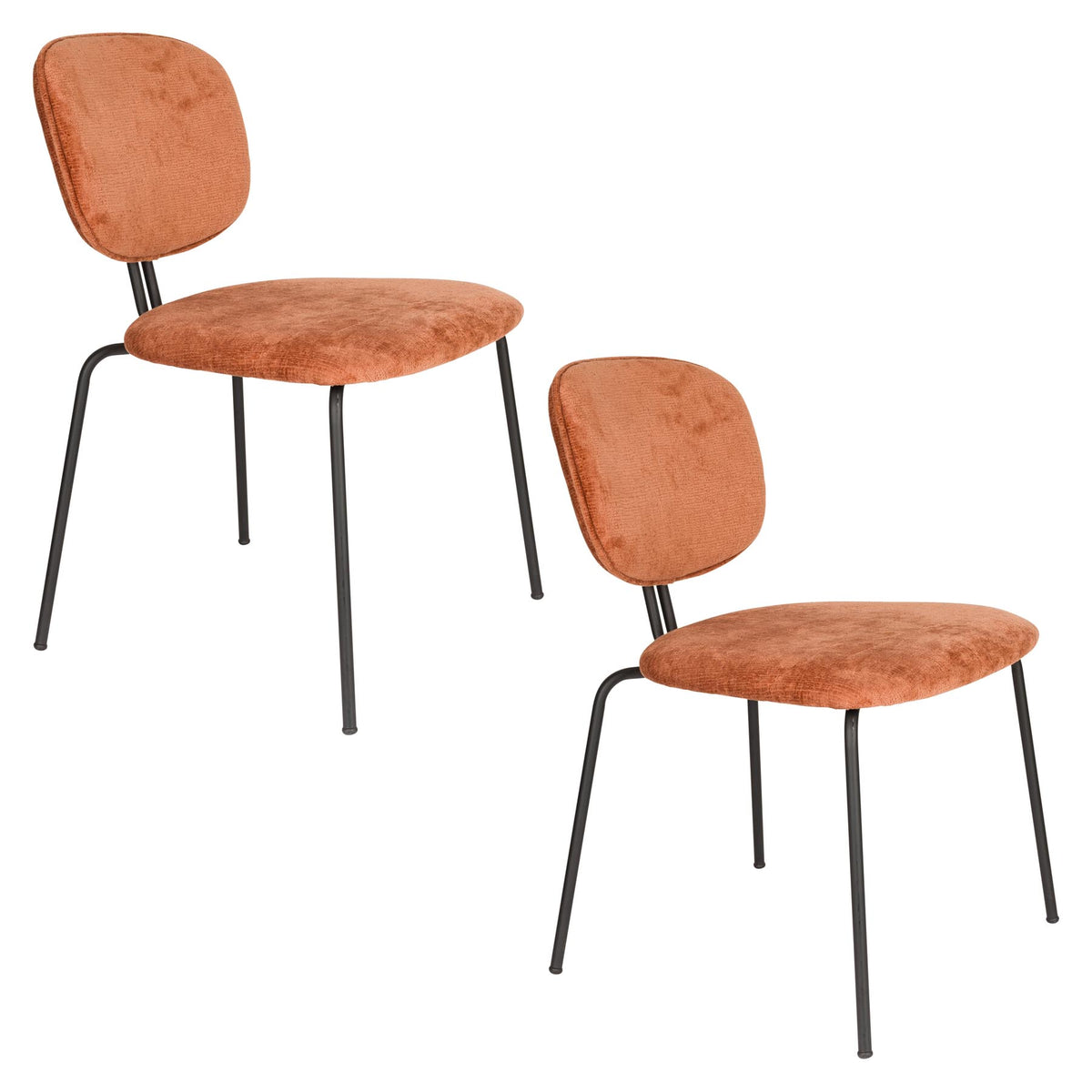 Stuhl Bouton Terra in Red präsentiert im Onlineshop von KAQTU Design AG. Stuhl ist von White Label Living