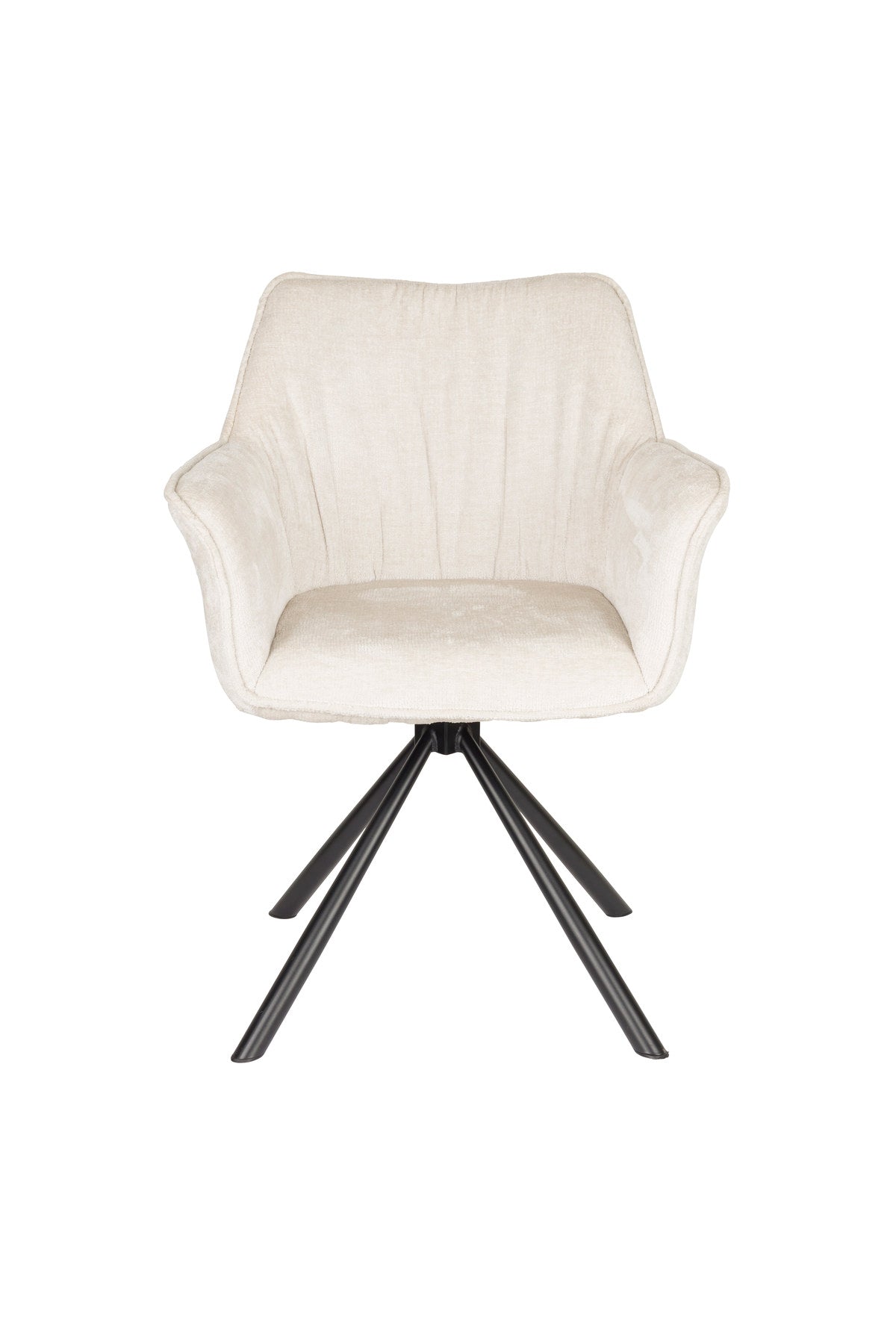 Stuhl Kodak in beige präsentiert im Onlineshop von KAQTU Design AG. Stuhl mit Armlehne ist von White Label Living