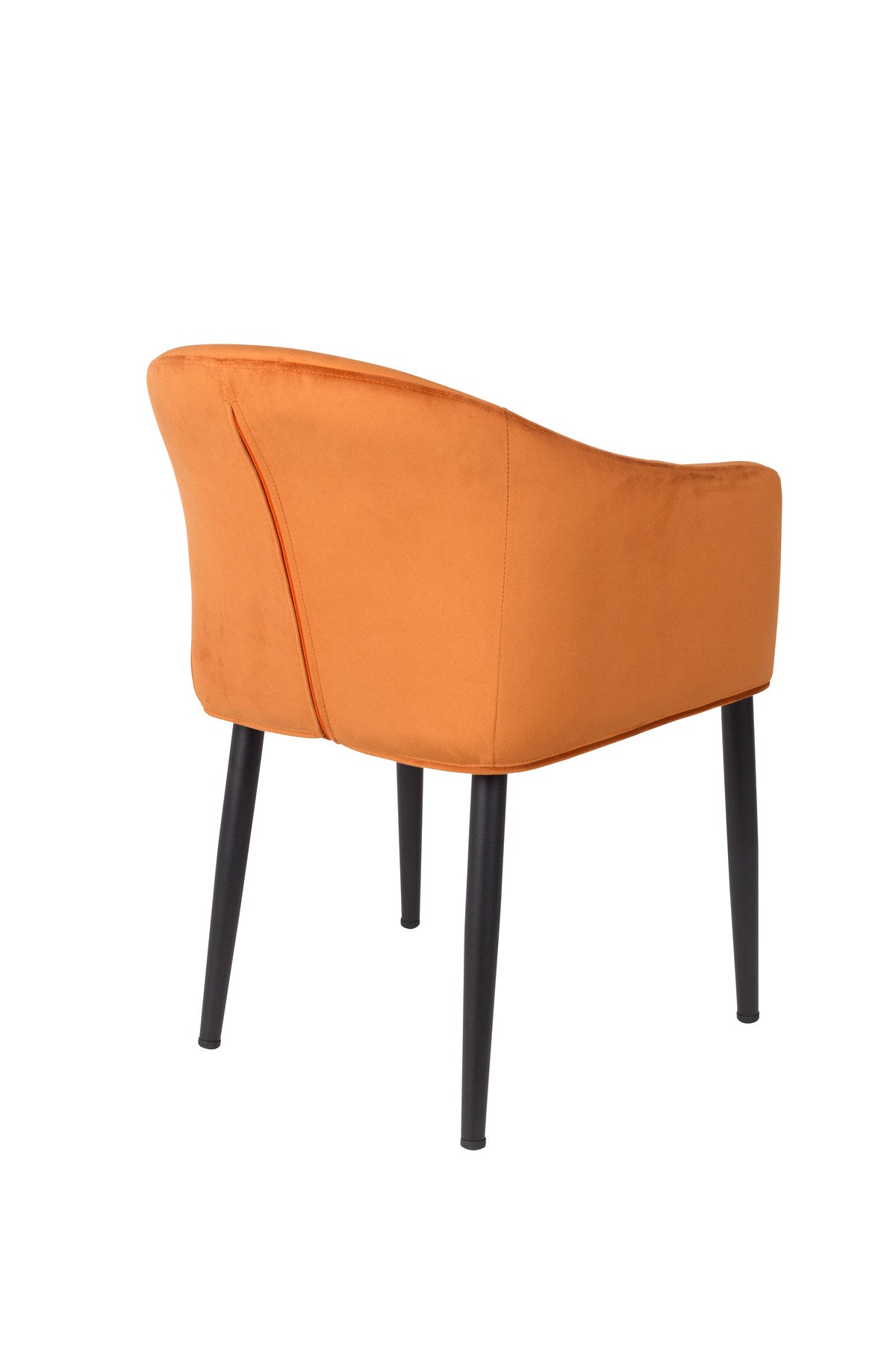 Armlehnstuhl CATELYN in orange präsentiert im Onlineshop von KAQTU Design AG. Stuhl mit Armlehne ist von White Label Living