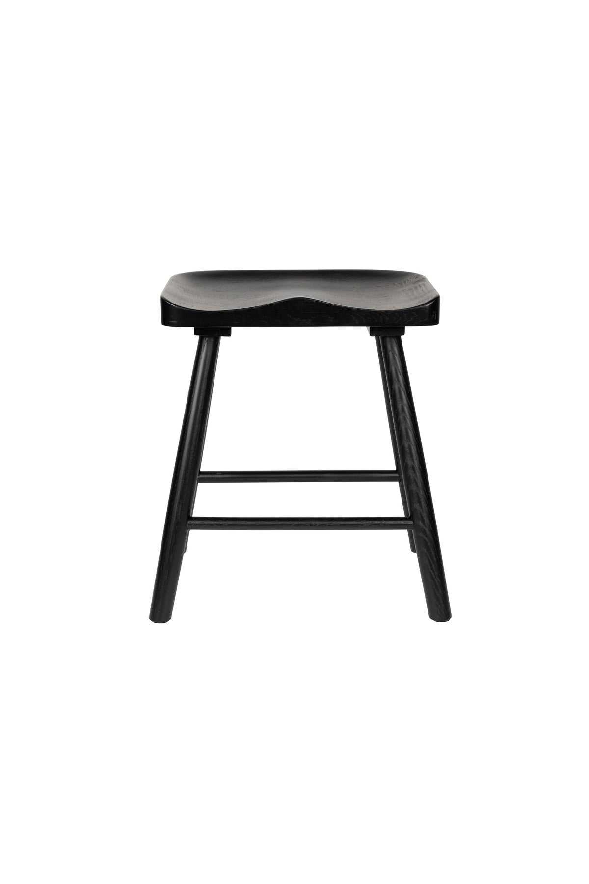 Hocker VANDER in Holz/Schwarz präsentiert im Onlineshop von KAQTU Design AG. Hocker ist von White Label Living