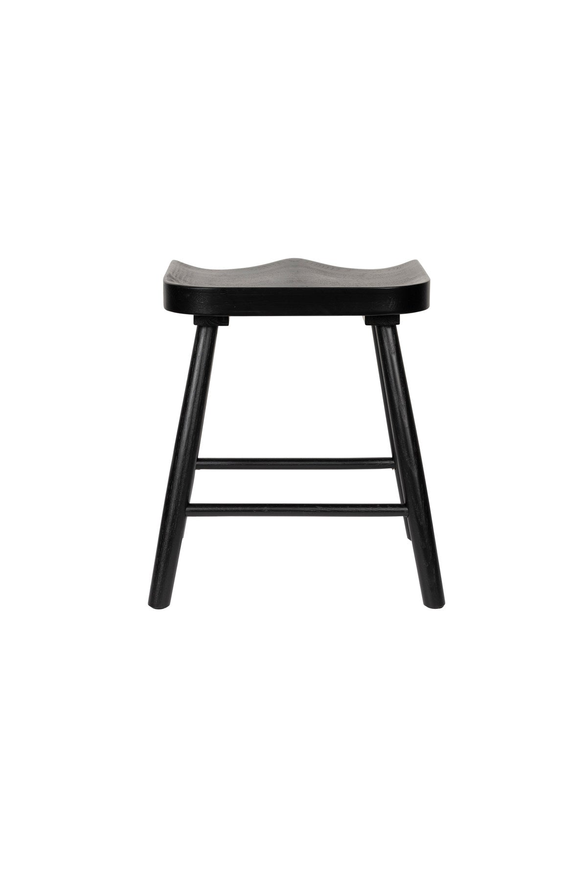 Hocker VANDER in Holz/Schwarz präsentiert im Onlineshop von KAQTU Design AG. Hocker ist von White Label Living